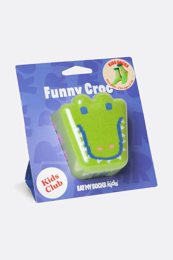 Eat My Socks skarpetki dziecięce Hungry Crocodile Kids multicolor EMSKIDCRO