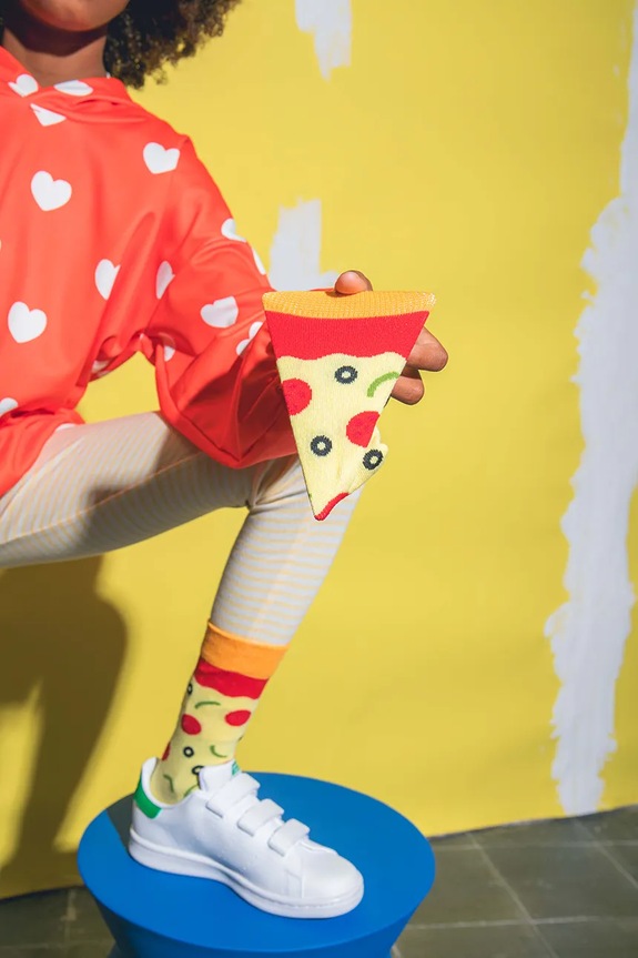 Detské ponožky Eat My Socks Napoli Pizza Kids EMSKIDPIZ viacfarebná