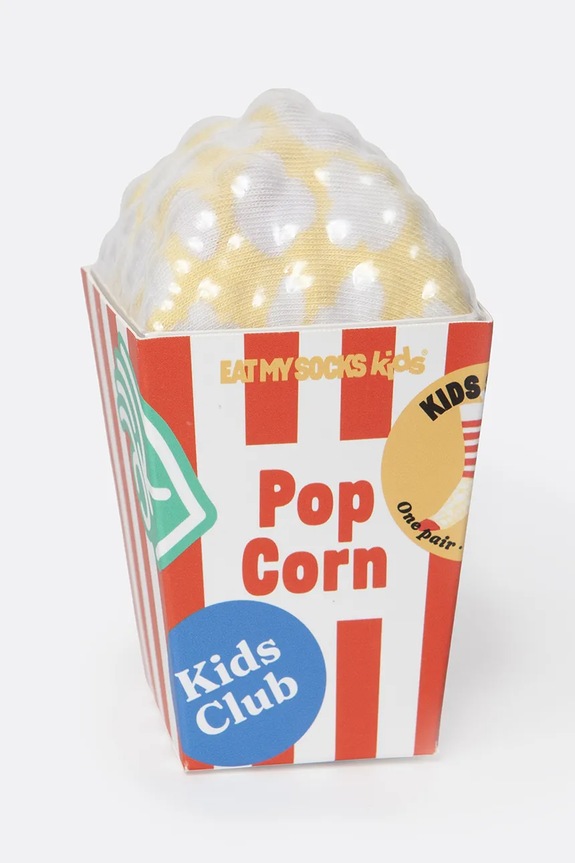 Detské ponožky Eat My Socks Pop Corn Kids viacfarebná EMSKIDPCO