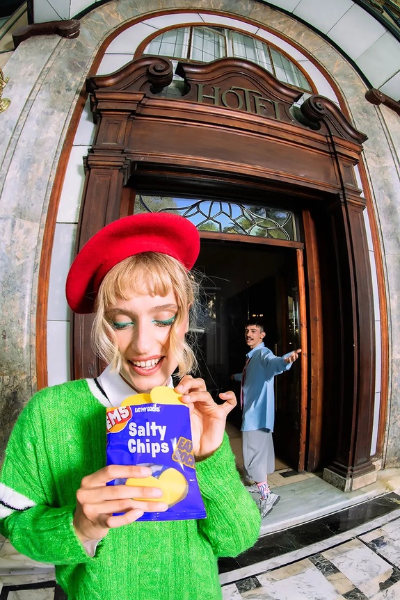 Eat My Socks gyerek zokni Salty Chips Blue többszínű EMSNOCCHIPB