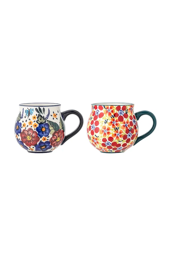 Bloomingville bögre készlet Florist 350 ml 2 db piros 82061275