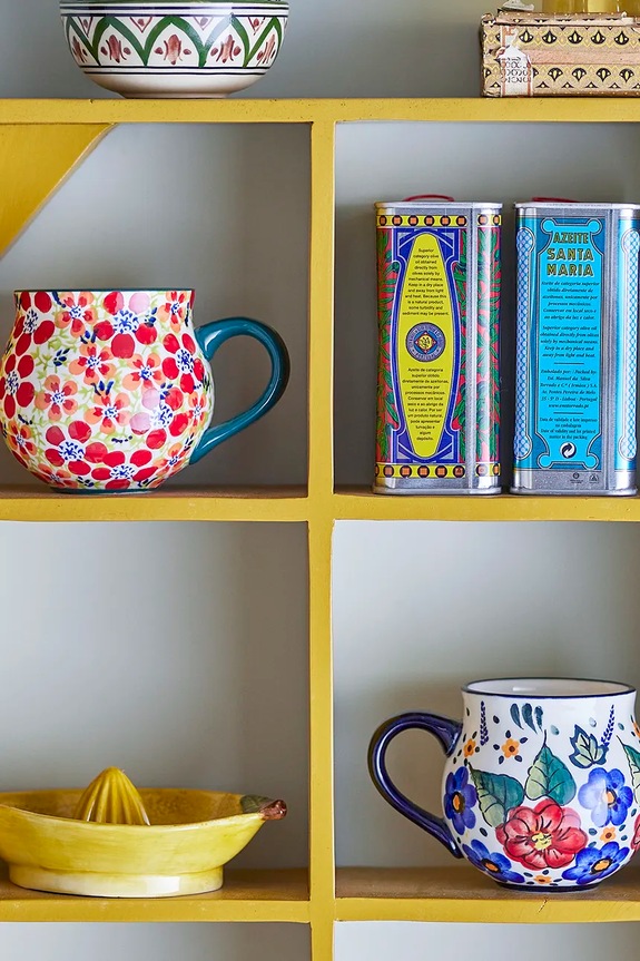 Bloomingville bögre készlet Florist 350 ml 2 db 82061275 piros AA00