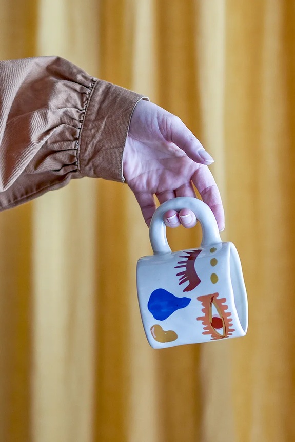 Kuchnia i bar Bloomingville kubek Horus 360 ml 82062449 pomarańczowy