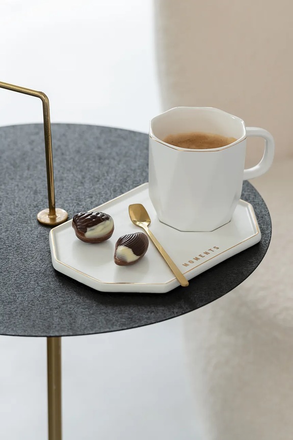 J-Line csésze és csészealj 215 ml fehér 49111