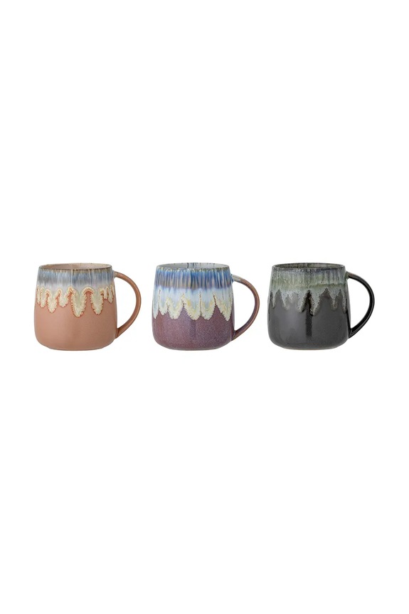 Bloomingville set căni Cloe 380 ml 3-pack 82049300 multicolor AA00