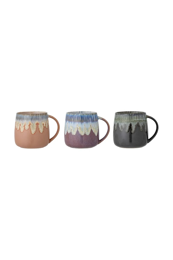 Bloomingville set căni Cloe 380 ml 3-pack 82049300 multicolor AA00