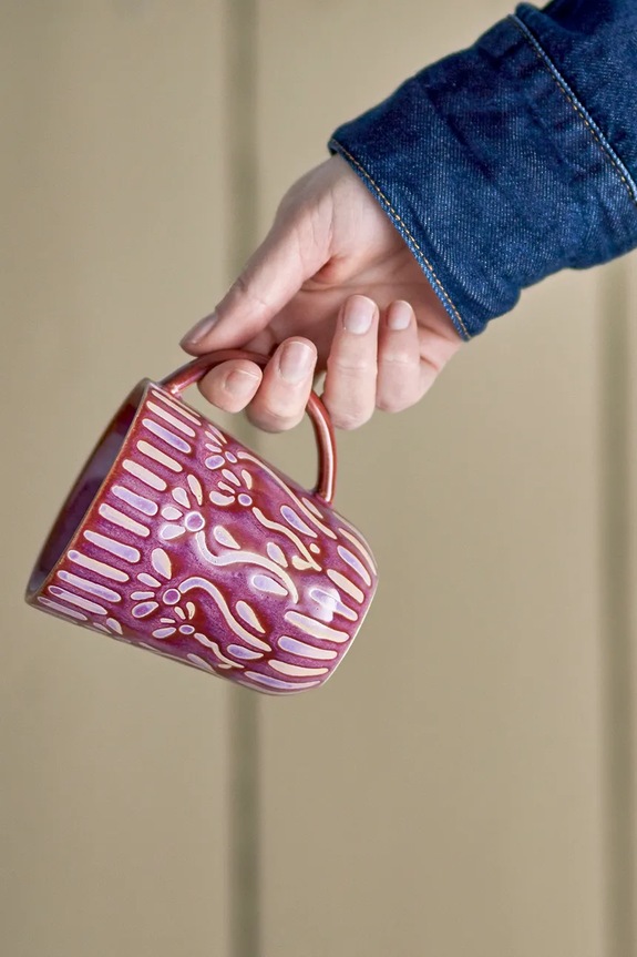 Κούπα Bloomingville Samsin 150 ml 82062522 μωβ AA00