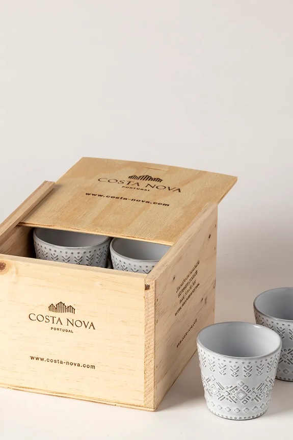 Costa Nova set de cești espresso Grespresso Eco Gres Gift 70 ml 8-pack multicolor 1EXCS03E.WCL.SET8