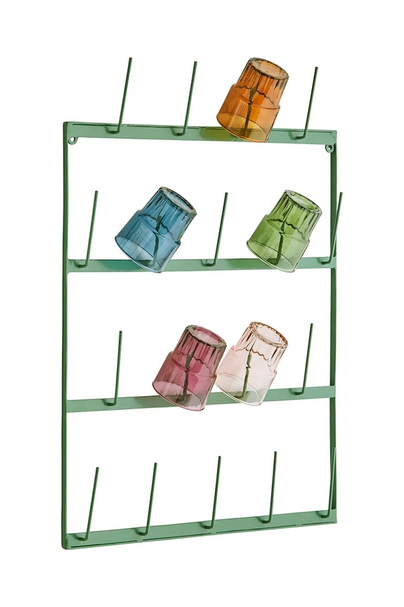 Organizator za šalice Madam Stoltz 40 x 7 x 62 cm 35877GRN tirkizna AA00