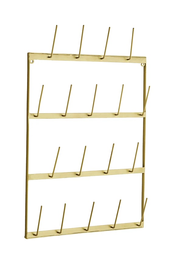 Madam Stoltz organizer na kubki 40 x 7 x 62 cm żółty 35877AB