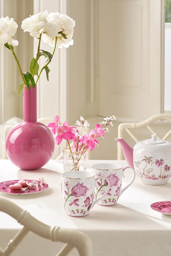 Pip Studio set tazze Jolie Tulip 450 ml pacco da 2 51002515 rosa AA00