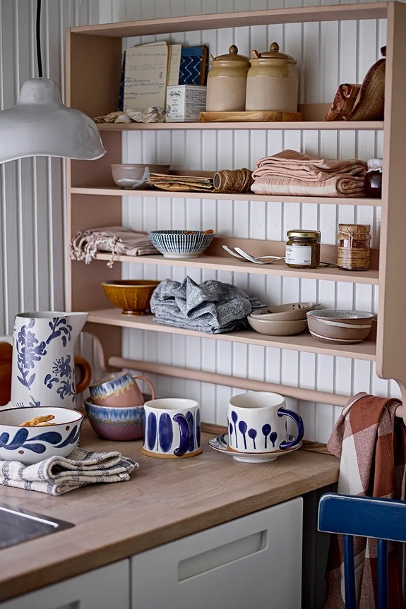 Κουζίνα και μπαρ Σετ φλιτζάνια Bloomingville Linora 450 ml 82055877 σκούρο μπλε