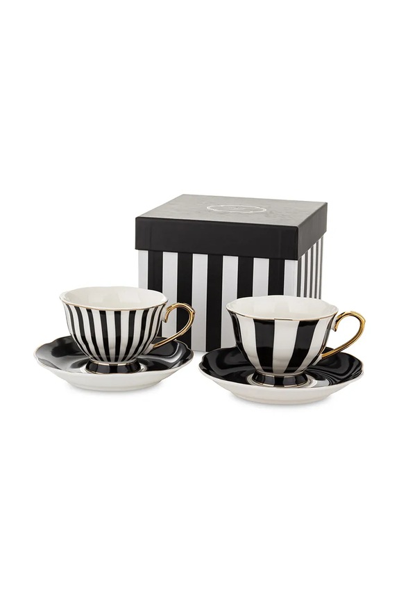 Komplet skodelic in krožnikov za 2 osebi. home & lifestyle 220 ml pisana 173403