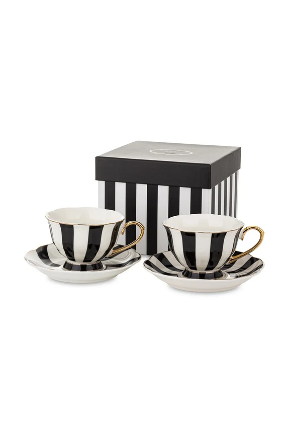 Komplet skodelic in krožnikov za 2 osebi. home & lifestyle 220 ml pisana 173404