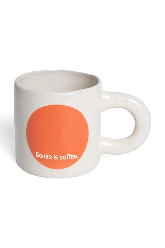 Helio Ferretti cană Red Books & Coffee multicolor 122609