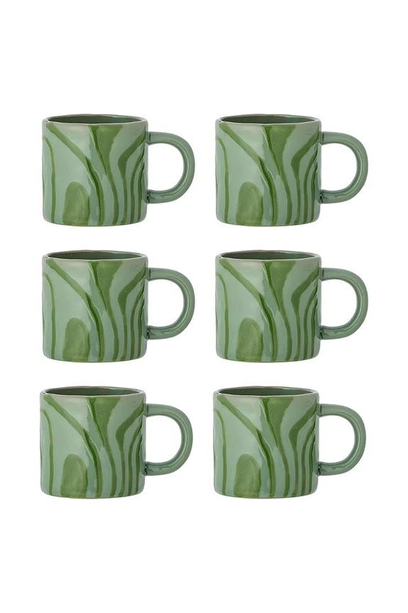 Komplet skodelic Bloomingville Ninka 250 ml 6-pack zelena 82061582