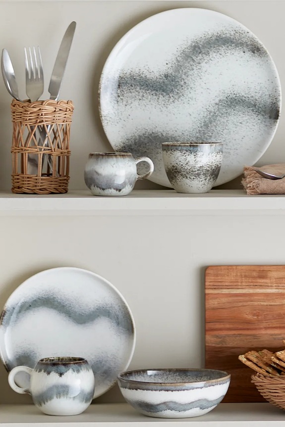 Κουζίνα και μπαρ Σετ φλιτζάνια Bloomingville Paula 275 ml 4-pack 82061167 γκρί