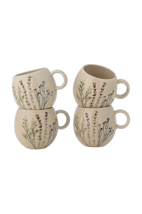 Σετ φλιτζάνια Bloomingville Bea 250 ml 4-pack μπεζ 82061548