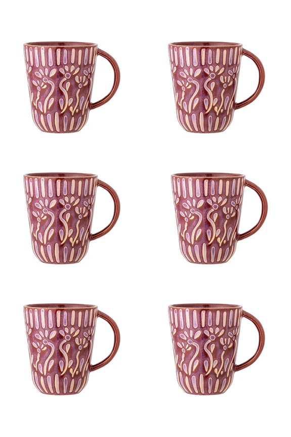 Bloomingville set tazze Samsin 150 ml pacco da 6 violetto 82061623
