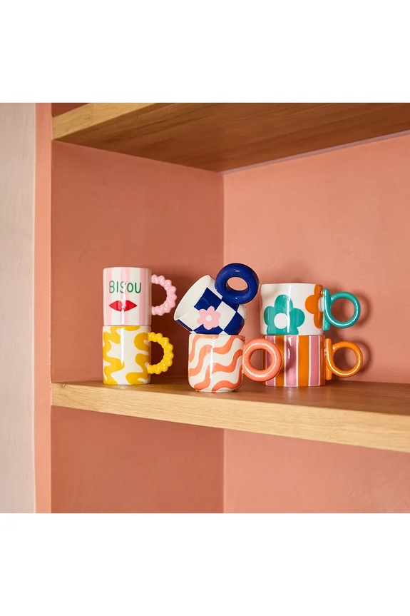Cucina e Bar Qué Rico tazza Daniela 16 x 10 x 7,5 cm 148.01420 multicolore