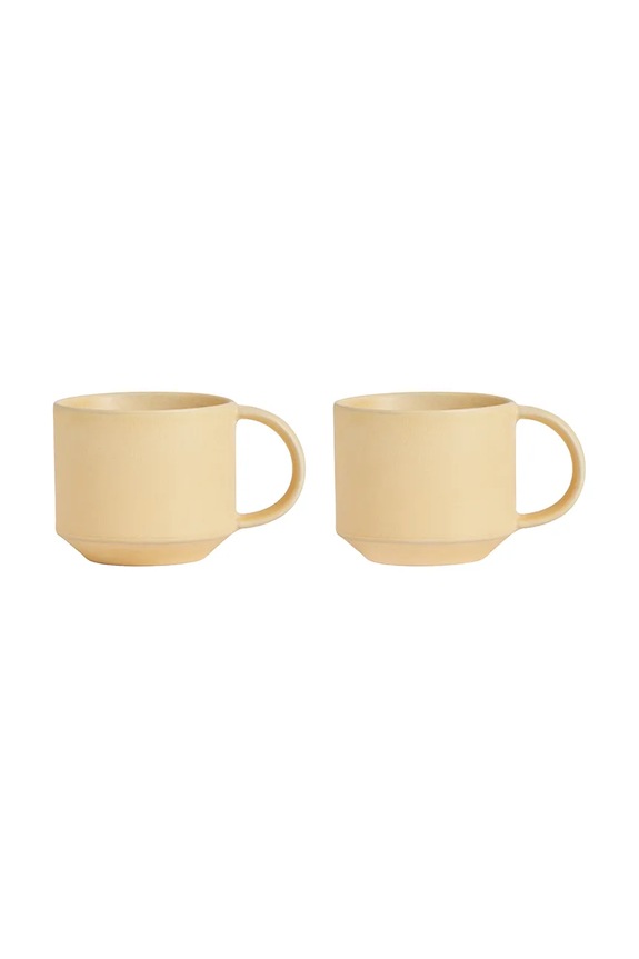 Σετ φλιτζάνια OYOY Yuka 270 ml 2-pack κίτρινο L300686