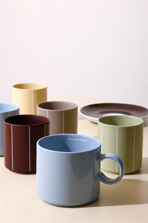 Design Letters cană Nordic Pyjamas 250 ml 10101027SOYBSTRIPE galben AA00