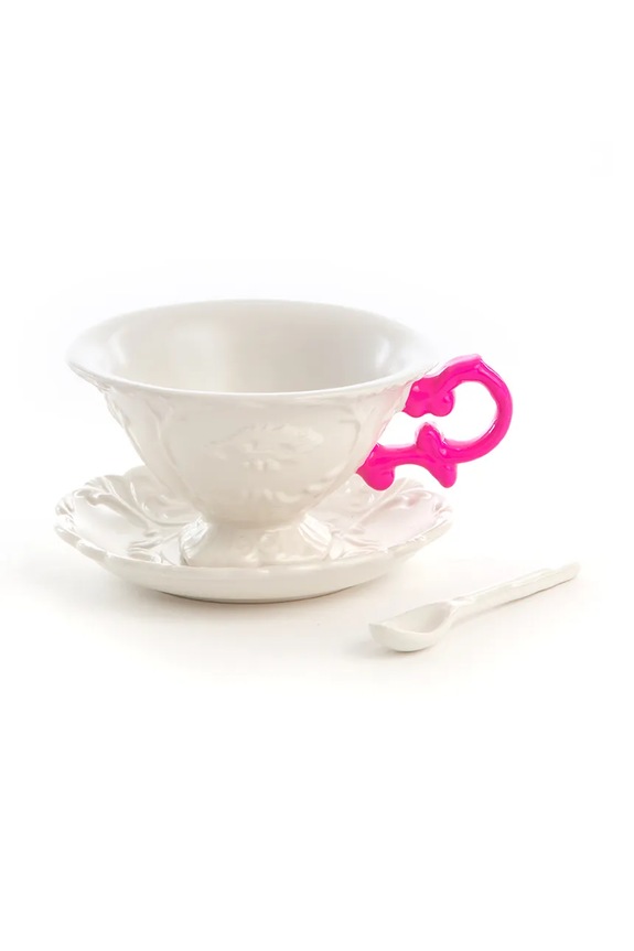 Seletti csésze és csészealj I-Wares 300 ml fehér 09858