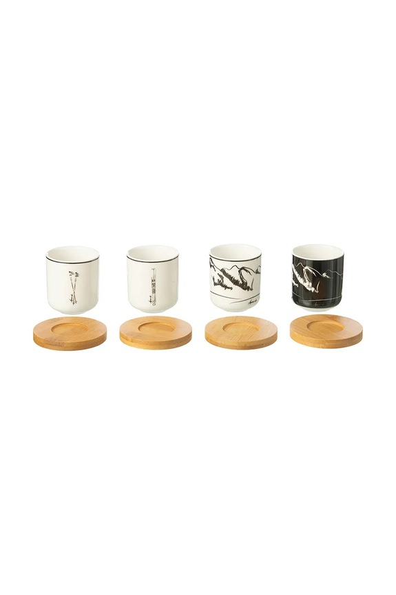 J-Line csésze és csészealj készlet 100 ml 4 db 49241 többszínű AA00