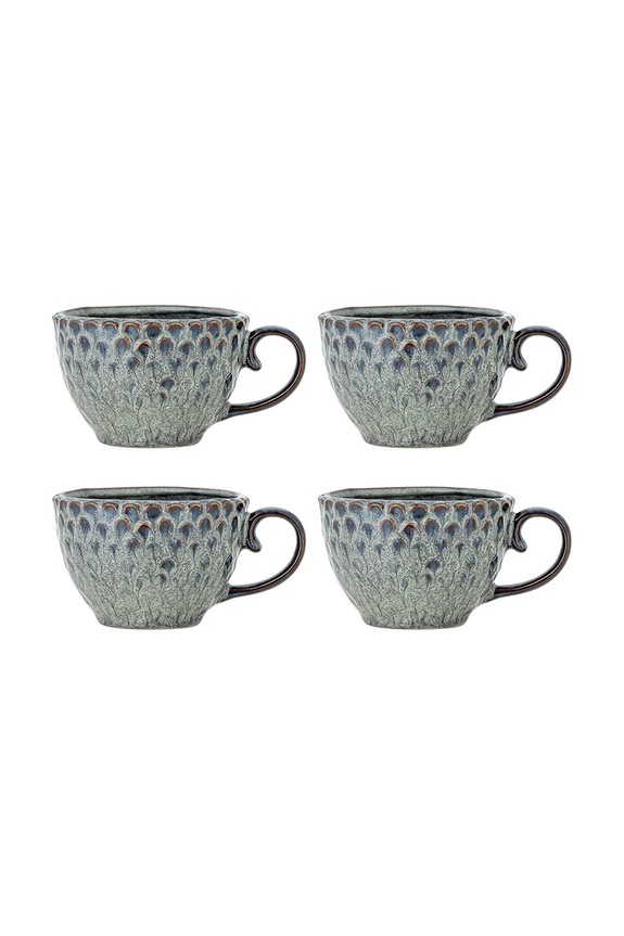 Bloomingville zestaw kubków Katrina 365 ml 4-pack niebieski 82072690