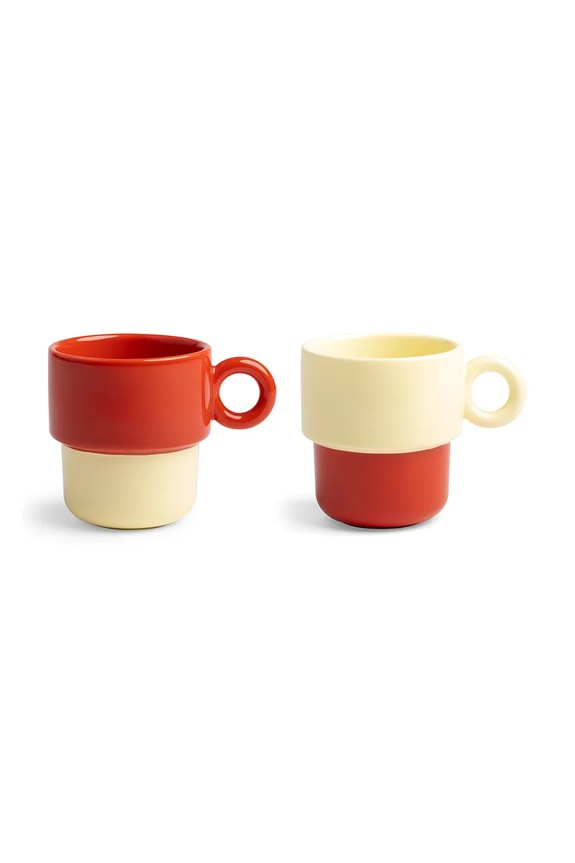 &K Amsterdam zestaw kubków z kamionki 0,2 l multicolor 2816.10