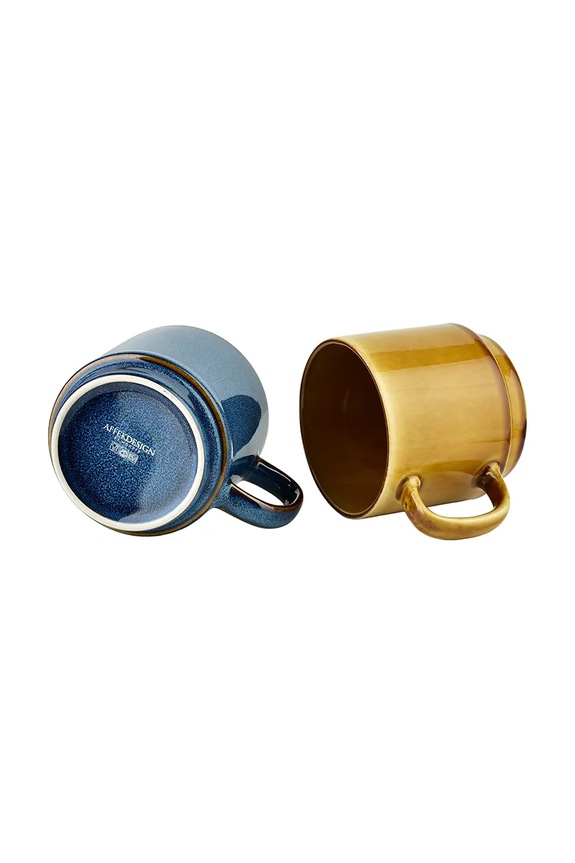 Affek Design set de căni cu stativ din ceramică 15 x 15 x 36 cm HTPT1012 multicolor AA00