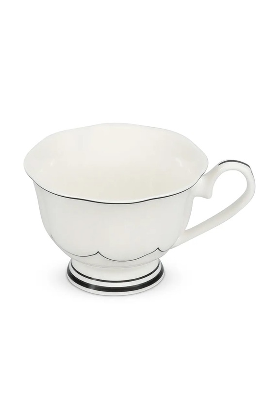 S|P Collection sada šálok s podstavcom z glazovaného porcelánu 190 ml 856236 biela AA00