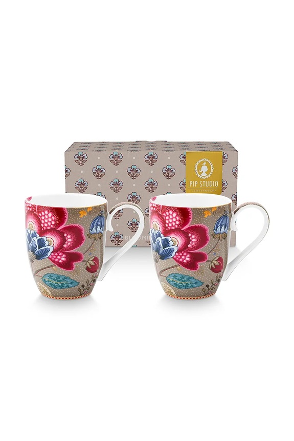 Pip Studio set de căni din porțelan siliconat 450 ml 51002591 multicolor AA00