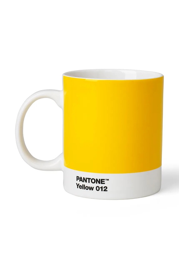 Pantone cană din porțelan siliconat 375 ml galben 101030012