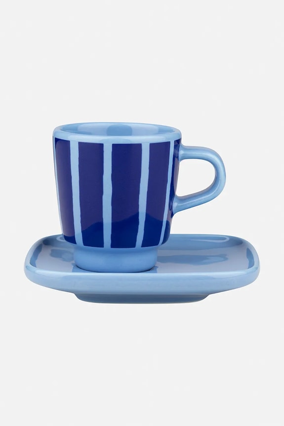 Marimekko šálka na espresso z kameniny 50 ml tmavomodrá 075443.550