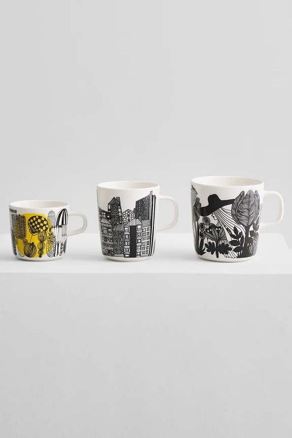 Kuchnia i bar Marimekko kubek z kamionki 400 ml 067847.093 czarny