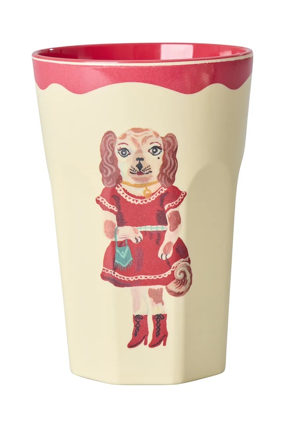 Rice σετ κούπες από πλαστικό 13,5 x 9 x 22 cm MELCU.2ZLNAT2R πολύχρωμο AA00