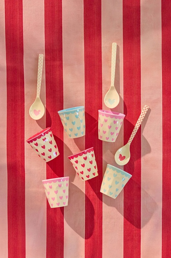 Rice komplet skodelic za espresso iz umetne mase 9 x 6 x 26 cm MELCU.6ZEFAVP pisana AA00