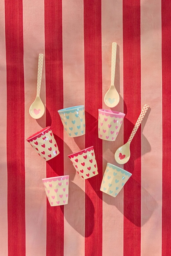 Rice komplet skodelic za espresso iz umetne mase 9 x 6 x 26 cm MELCU.6ZEFAVP pisana AA00