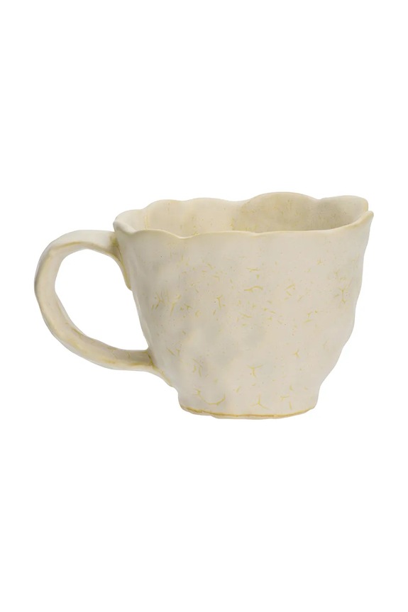 Madam Stoltz κούπα από κεραμικό 10 x 8,5 cm μπεζ HY25449.14Y