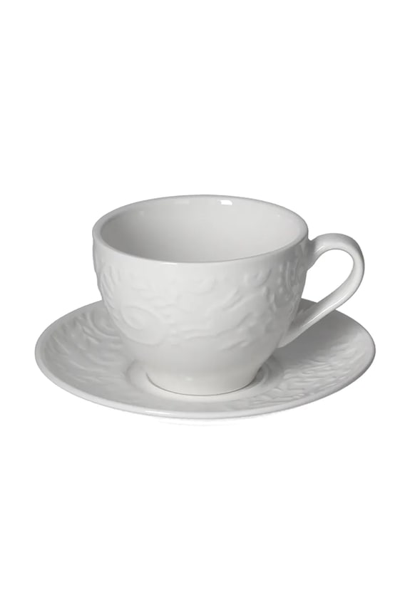 Tognana zestaw filiżanek ze spodkiem z porcelany 200 ml biały AE685130000A