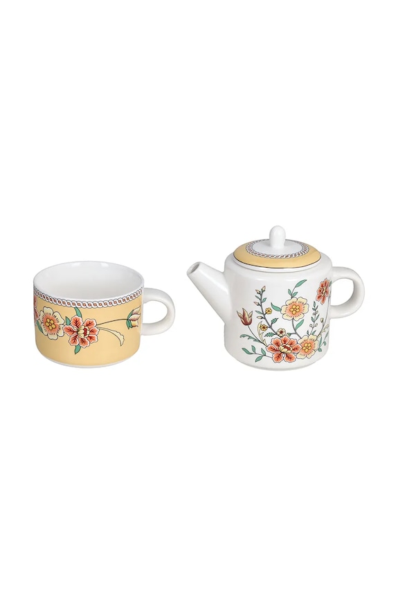 Tognana zestaw do herbaty z porcelany 400 ml NL6859A3110A żółty AA00