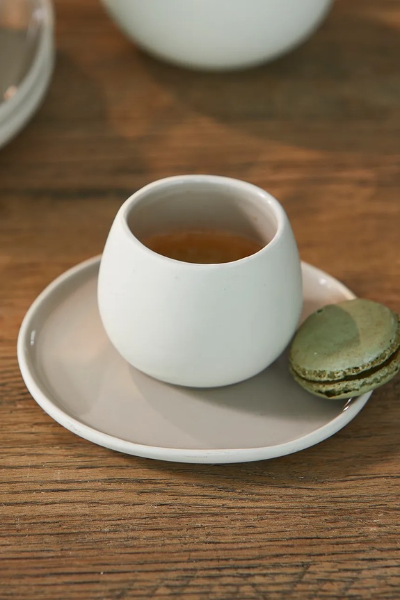 Riviera Maison filiżanka do espresso z ceramiki 577110 beżowy
