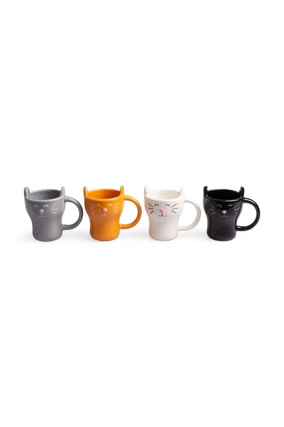 Balvi zestaw filiżanek z ceramiki 90 ml multicolor 27197