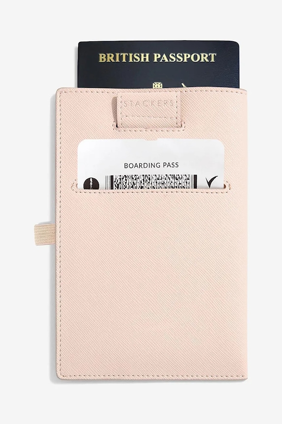 Stackers etui na paszport i karty różowy 74312