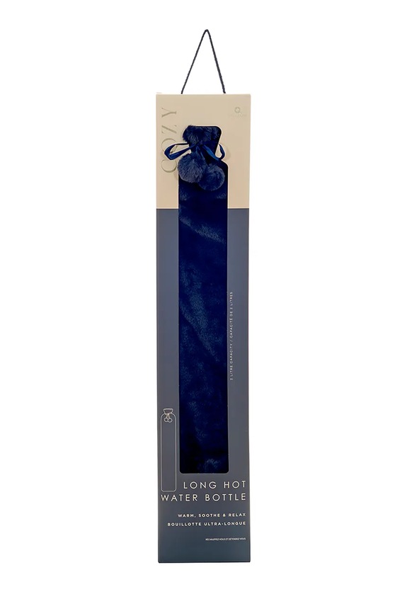 Aroma Home borsa dell' acqua calda Faux Fur Long Hot Water Bottle AH0327NY blu navy AA00