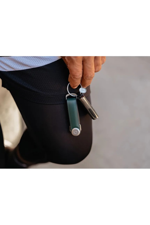 Kľúčenka Orbitkey Hybrid Leather 8,5 cm KHL3.PGN.111 zelená
