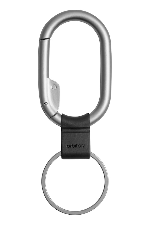 Μπρελόκ Orbitkey Clip Mini 9,5 cm γκρί PCM1.SLV.100