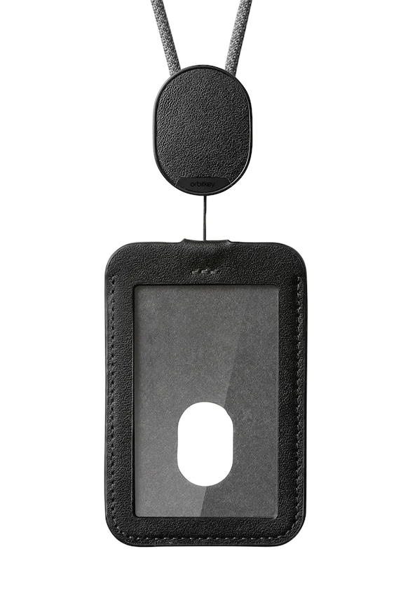 Θήκη κάρτας ταυτότητας με κορδόνι Orbitkey Card Holder 56 cm μαύρο WCLA.BLK.202