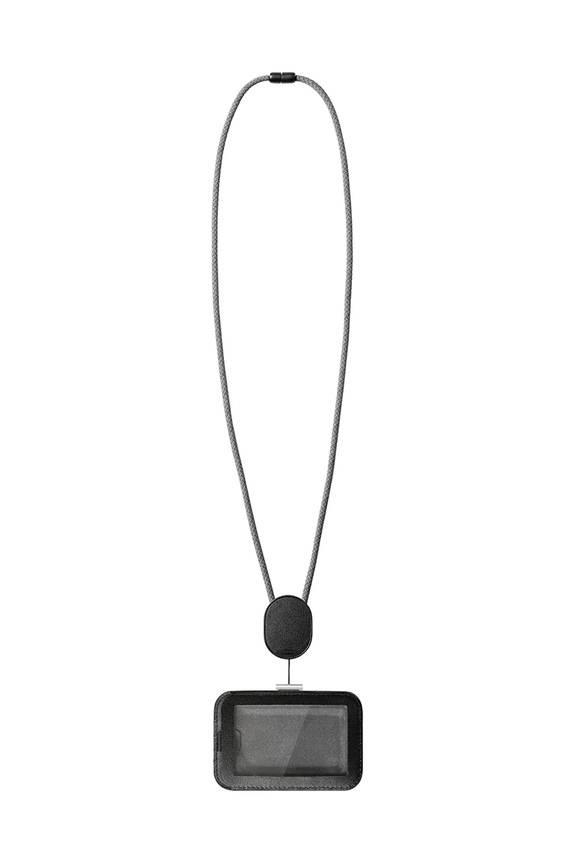 Puzdro na identifikačnú kartu so šnúrkou na krk Orbitkey Card Holder Pro 56 x 7 x 0,9 cm čierna WCPA.BLK.202